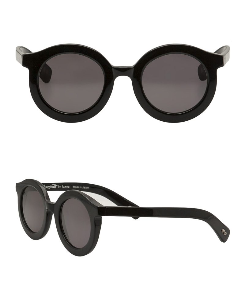 Thick Black Round Frame Sunglasses Soletopia 
