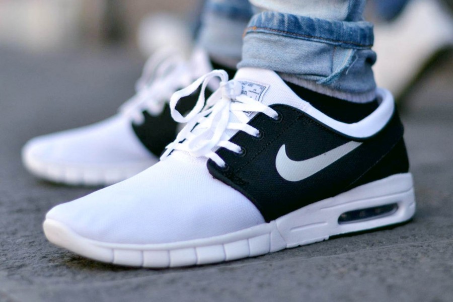 nike sb stefan janoski max white black