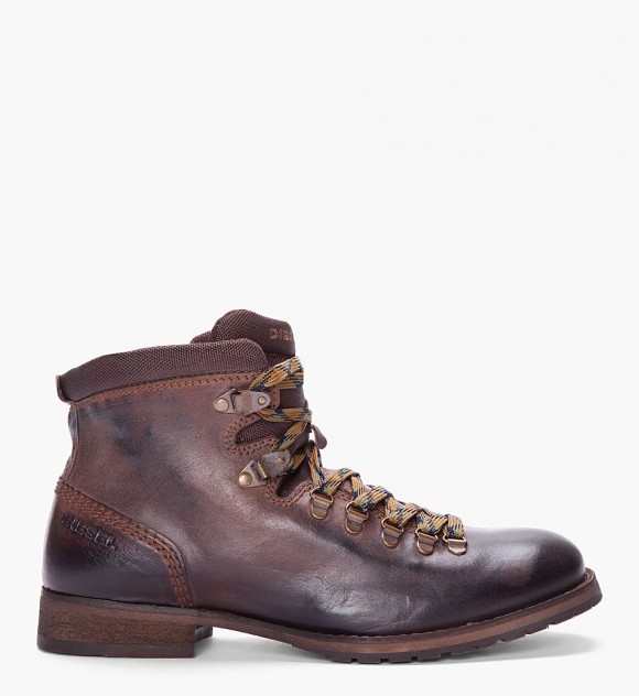 burnished Chocolate leather hiking boots | SOLETOPIA