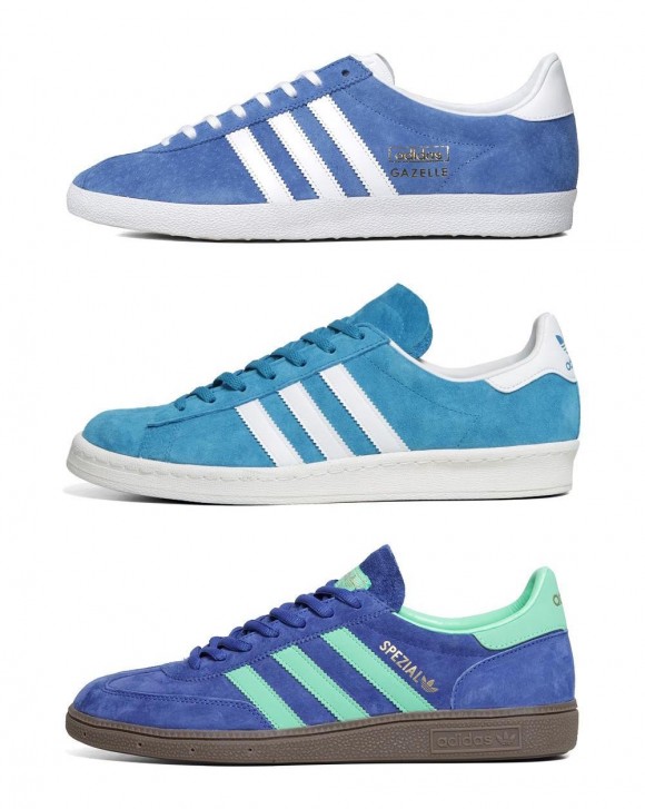Gotta love them Blue Suede Sneakers, adidas Originals | SOLETOPIA