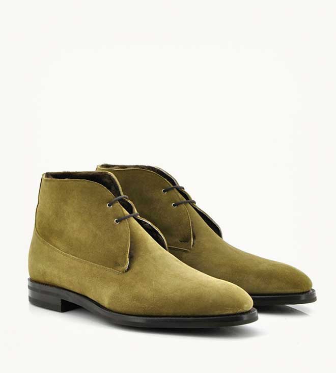 John Lobb St. Crepin 2-eye Chukka Boot In Suede 