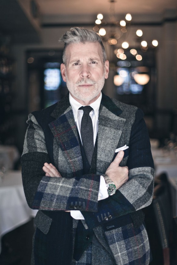 The Way a Creative Director Should Dress, Nick Wooster in Grey Plaid ...