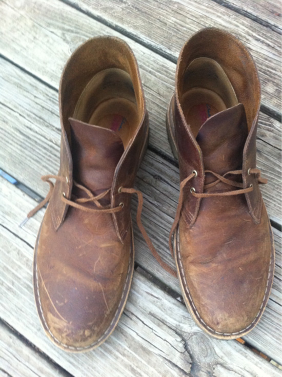 Worn out Clarks Desert Boot, 1 month in... | SOLETOPIA