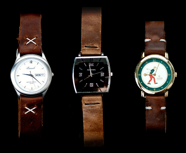 Cool & Cheap Vintage Watches With Handmade Leather Straps SOLETOPIA