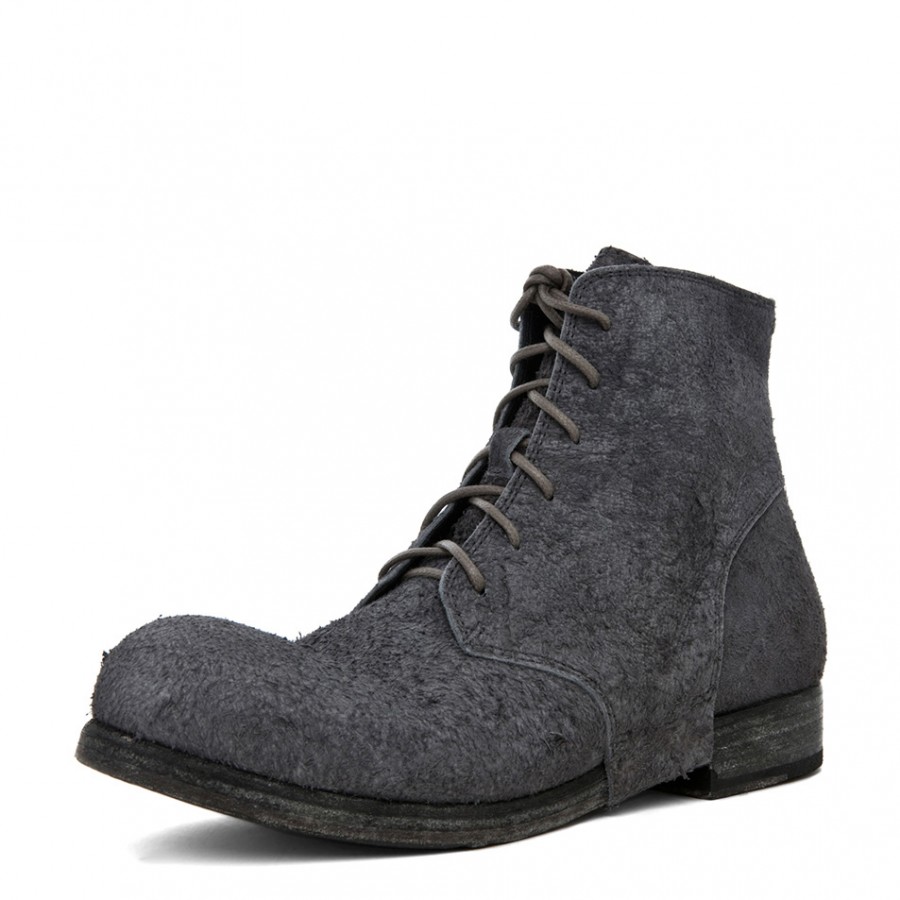 Luxury Hobo Raw Leather Boots - Alexandre Plokhov Crosta Low - SOLETOPIA