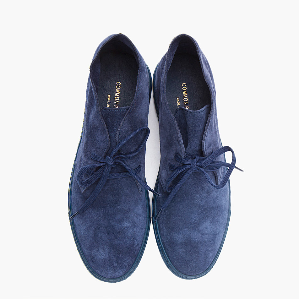 Suede Navy desert boot