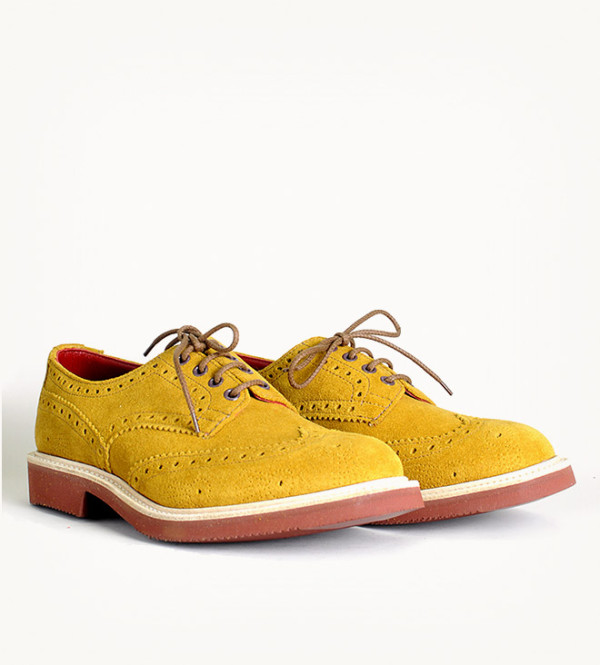 Tricker's Curry Suede Brogue | SOLETOPIA