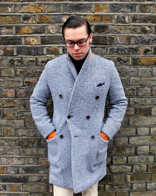 Beautiful herringbone coat for men | SOLETOPIA