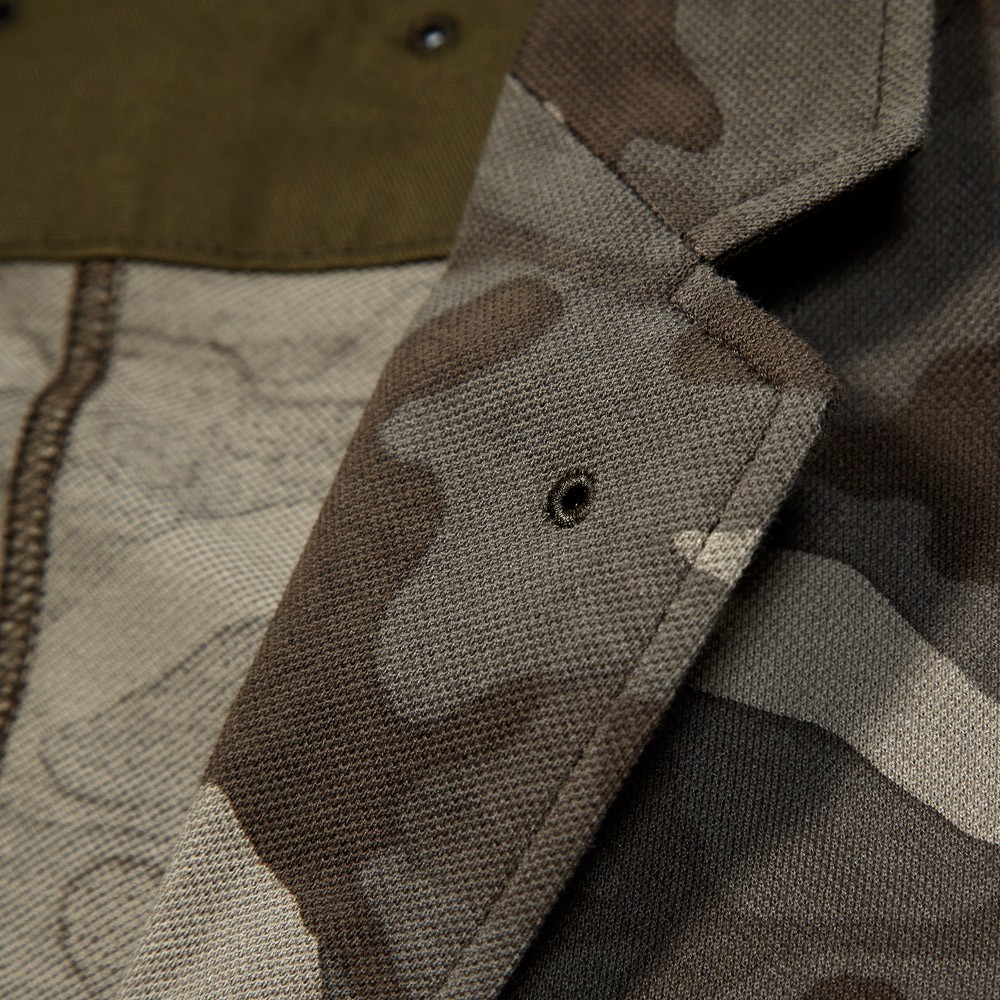 Khaki Camo Seed Stitch Summer Jacket by SOPHNET. | SOLETOPIA