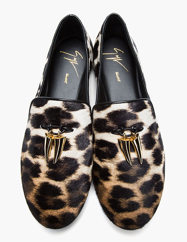 Calf Hair Leopard Print Loafers | SOLETOPIA