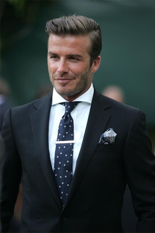 David Beckham Stubble & Suit | SOLETOPIA