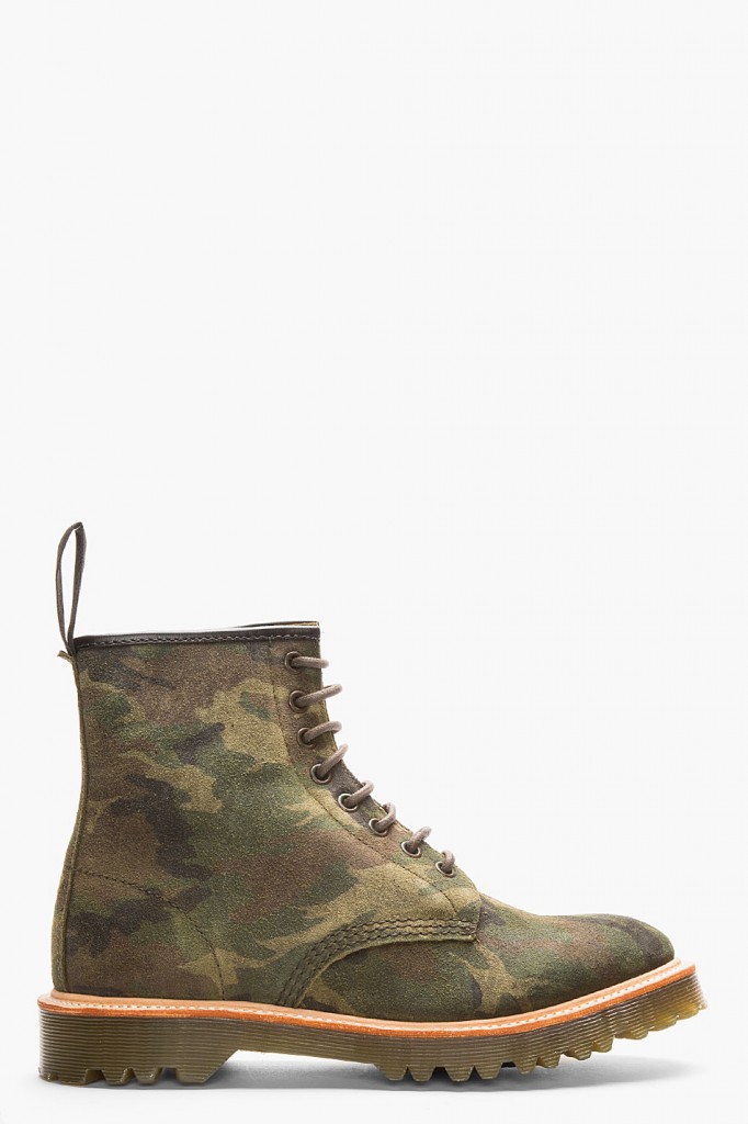 Green Camo 1460 8-eye Boot | SOLETOPIA