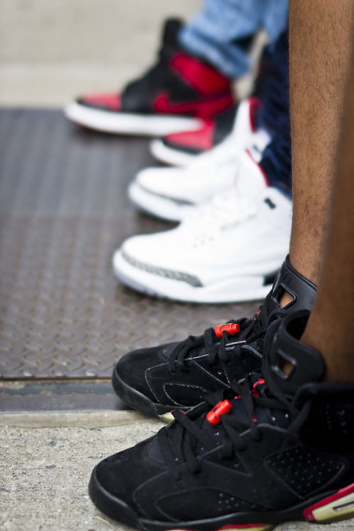 Air Jordans 6, 3 and 1 streetstyle