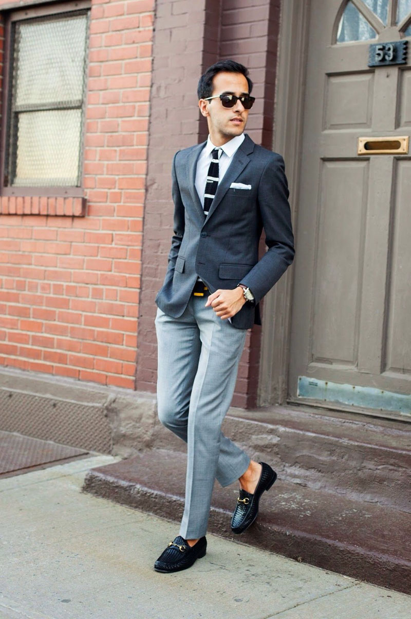 Textured Loafers × Mismatch Suit | SOLETOPIA