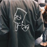 Bart Simpson Line Art Jacket | SOLETOPIA