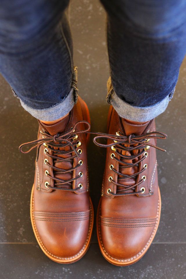 red wing iron ranger with jeans