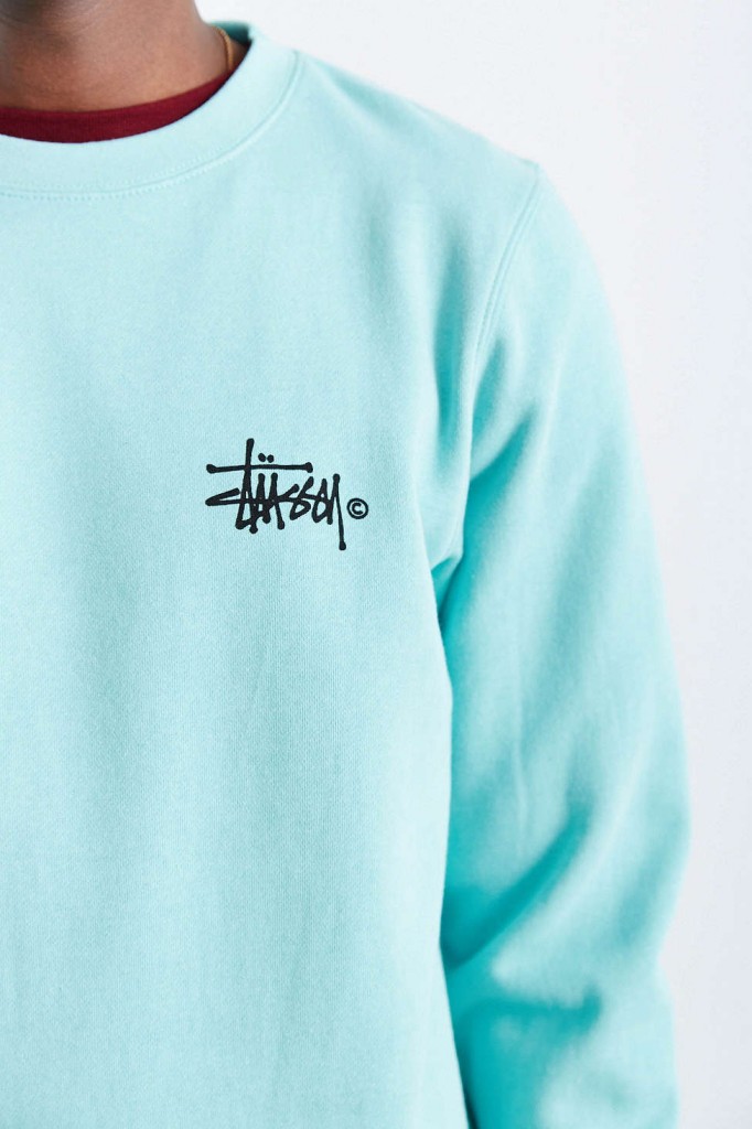 STUSSY Basic Logo Crew Neck Sweatshirt | SOLETOPIA