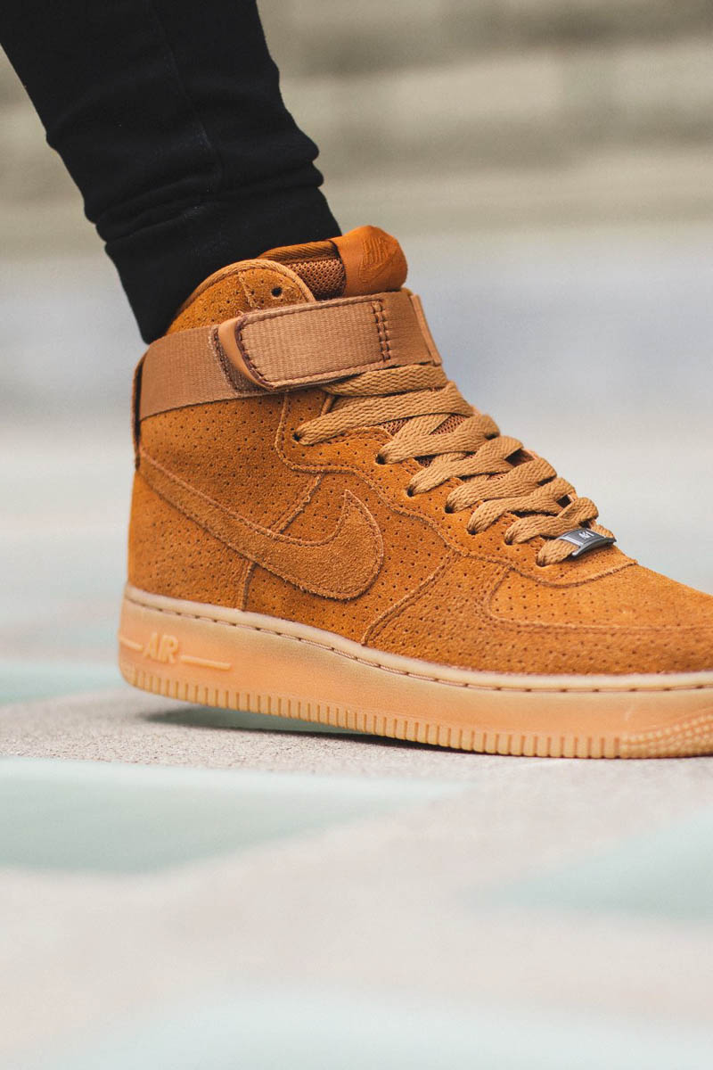 NIKE wmns Air Force 1 Hi Suede Tawny | SOLETOPIA
