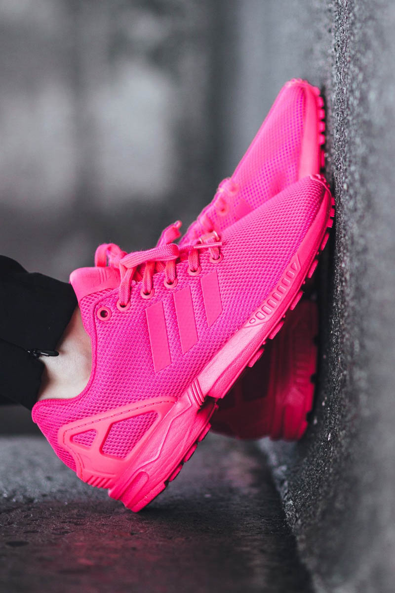 pink adidas zx flux
