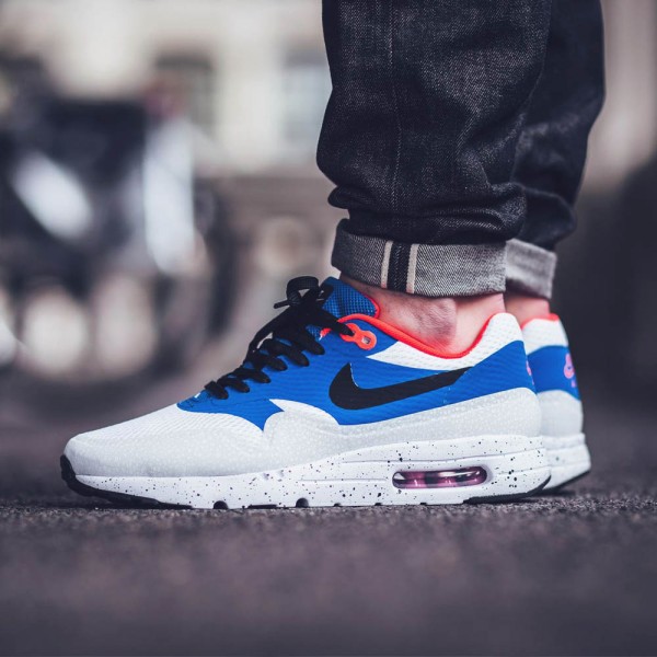 NIKE Air Max 1 UE White × Black × Royal | SOLETOPIA