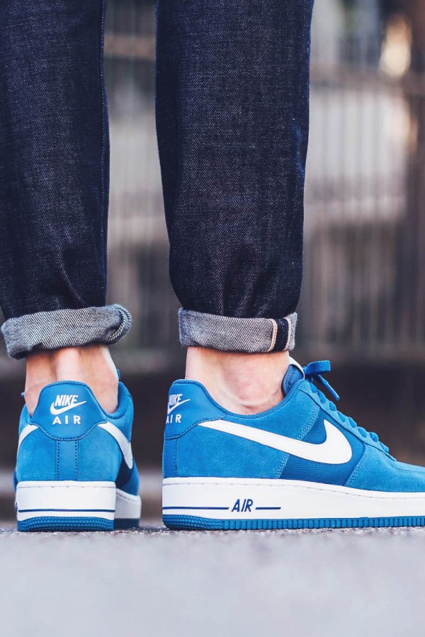 NIKE Air Force 1 Suede Star Blue × White | SOLETOPIA