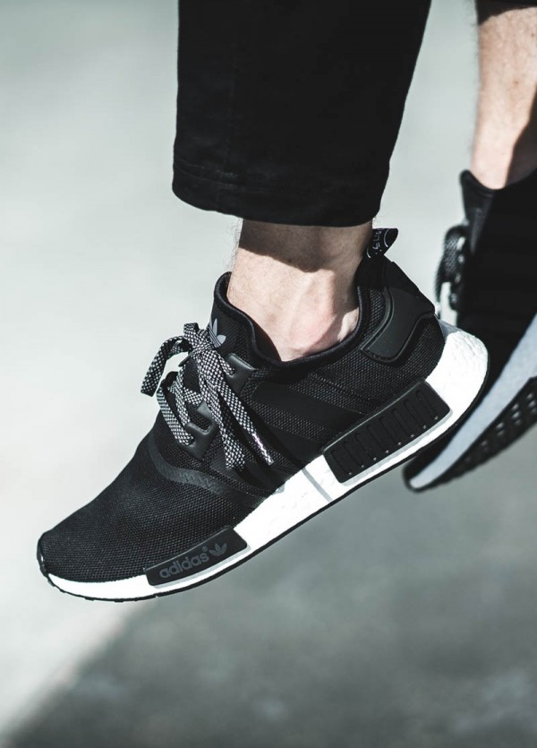 adidas nmd reflective black